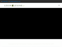 Tablet Screenshot of levinandlevine.com